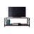 Modern Industrial TV Stand, Walnut & Black, 47.2 x 13.0 x 18.0 inches | 100% Melamine Coated Particle Board & Metal Frame, Thickness: 0.7 inches | Stylish & Durable Design for Living Room & Entertainment Spaces