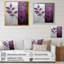 «Purple Leaves Plum Precision - Leaves», reproduction sur toile encadrée-848971894-848972175