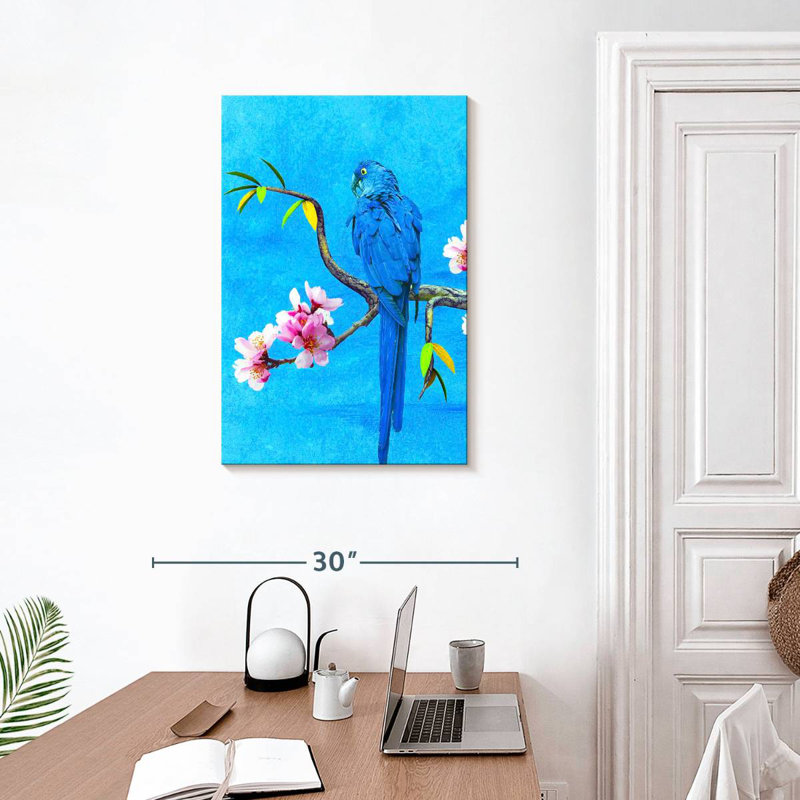 Brampt Spring Bird And Flower, 30" H x 20" W
