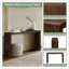 Console moderne en bois massif Jearline avec texture brossée | Mince profondeur, utilisation multifonctionnelle-1099001723-1107495113