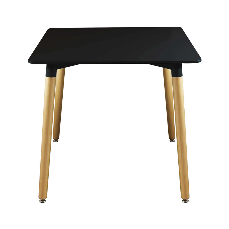 Beachwood Metal Top Dining Table, Black