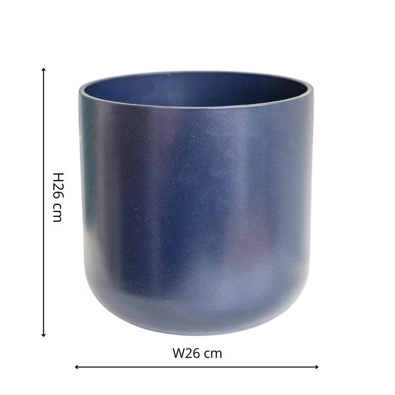Ceramic Pot Planter, Navy