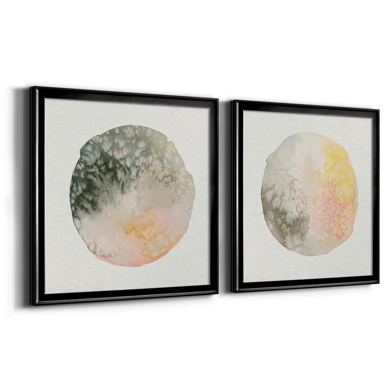 Cosmic View V Cosmic View V - Ensemble de 2 cadres photo, Toile avec cadre noir, H 30,5 po x l 61 po x P 1,5 po, Pas de tapis
