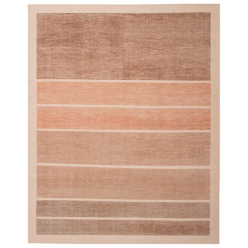 Mori Washable Wool Rug, 9' x 12', Guava