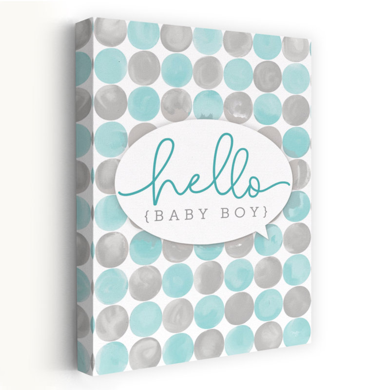 Hello Baby Boy, art contemporain abstrait, H 48 po x l 32 po