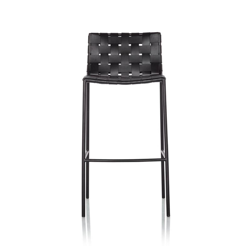 Tabouret de bar et de comptoir Laimonas, Tabouret de comptoir (siège d'une hauteur de 25,5, Noir