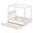 Cactier Full Size Canopy Platform bed With Trundle Bed-1450926952