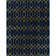 Glam Navy Blue Gold Area Rug