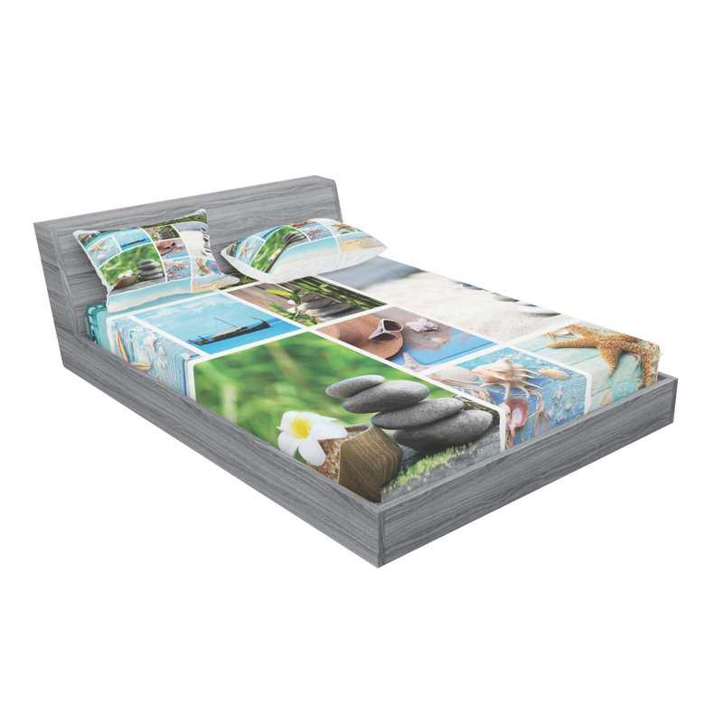 Microfiber Sheet Set, Queen Sheet Set with Fitted Sheet