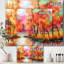 «Autumn Aspen Trees in Red Leaf Forest» par Lake - reproduction d'art sur toile-55632191-55632190