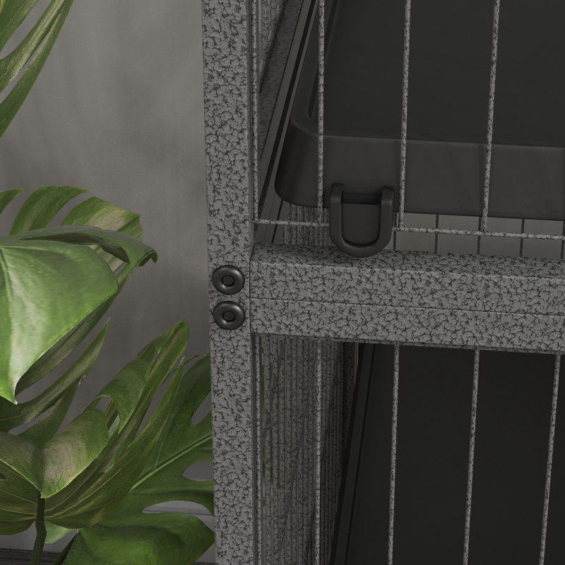 Small Animal Cages for Chinchilla Ferret Kitten on Wheels with Hammock Tray