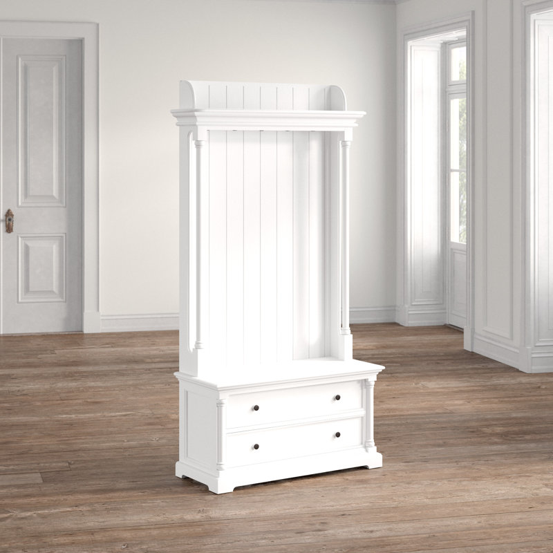 Vivien Hall Tree 39.37'' Wide with Bench