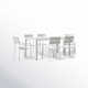 Bette 71'' Rectangular 6 - Person Outdoor Dining Set