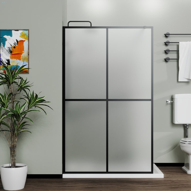 Porte en verre trempé givré 34 po x 72 po