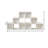 12 Cube Bookcase Ladder Storage Unit - White - Two 6 Cube Units