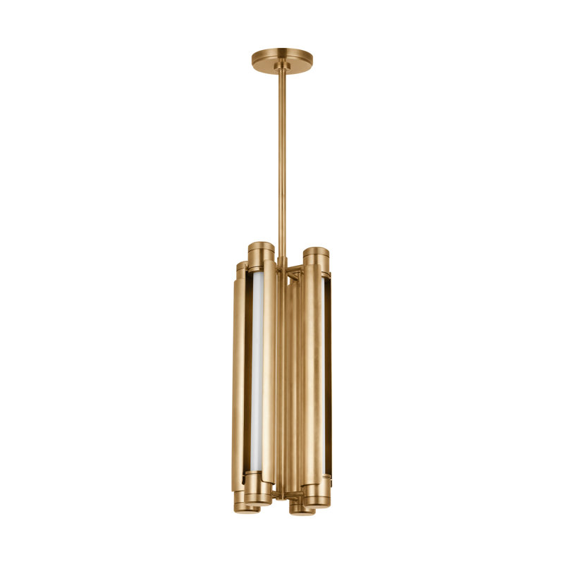 Capa 4 - Light LED Pendant, Hand Rubbed Antique Brass