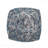 Square Shape Fabric Upholstered Pouf Ottoman