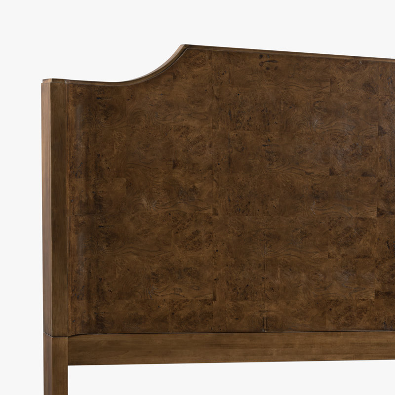 Structure de lit plateforme Oak Burl, Brun