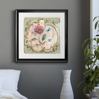 «Classical Flower I» par J Paul, reproduction d'art sur papier encadrée