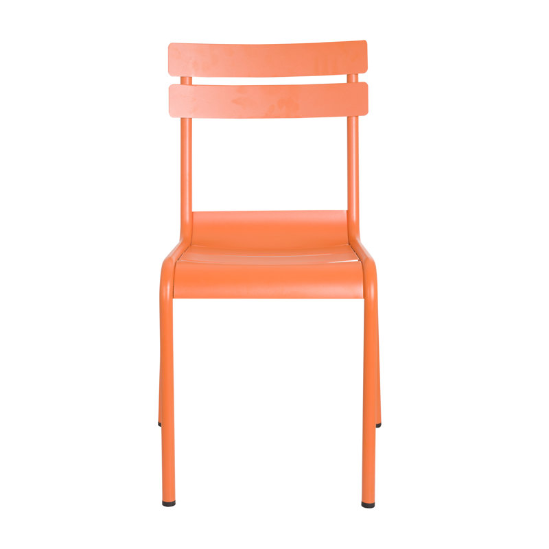 Chaise d'extérieur en métal 74533, Orange givré