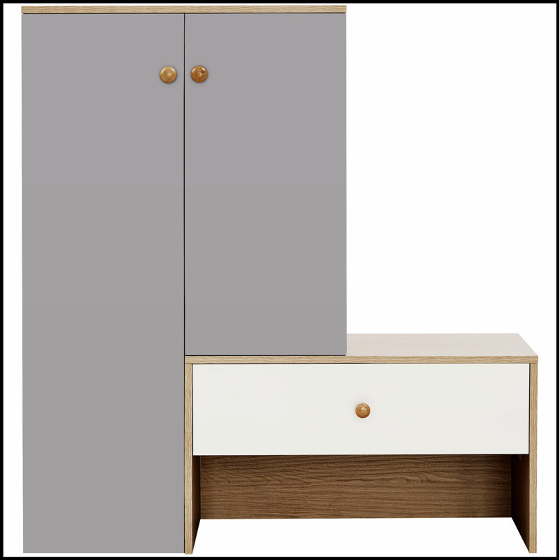 Banc et range-chaussures multifonctionnels, range-chaussures avec banc, tablettes réglables pour le couloir et le vestibule