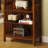 Gorgeous Styling Media Shelf Solid wood Storage Books 5-Shelves Open Cabinet Shelf