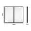 26X30 Inches Black Metal Framed Wall Mount Or Recessed Bathroom Medicine Cabinet With Mirror