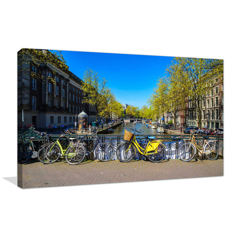 " Amsterdam Bicycle II " by Lawrence Studios, 18" H x 30" W x 1" D