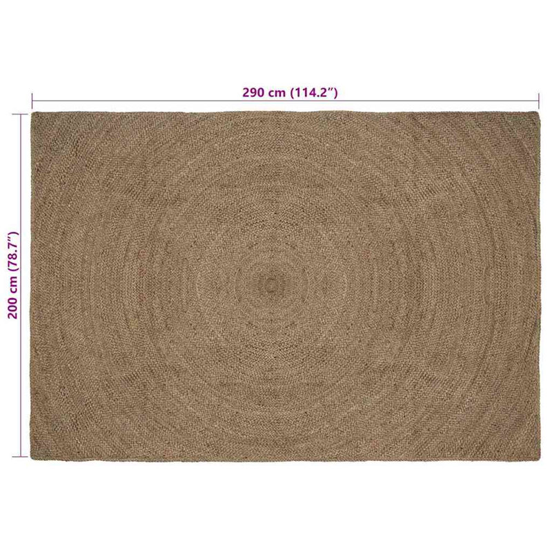 Solid Colour Standard Area Rug, Rectangle 200 x 290cm