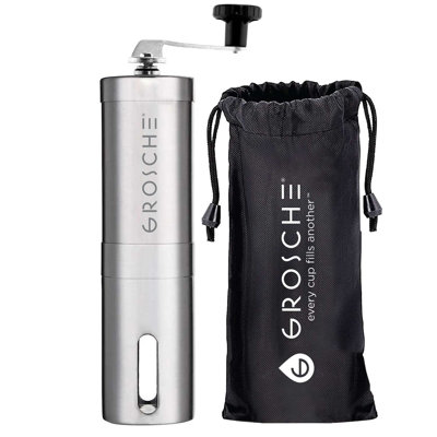 Grosche Stainless Steel Manual Burr Coffee Grinder