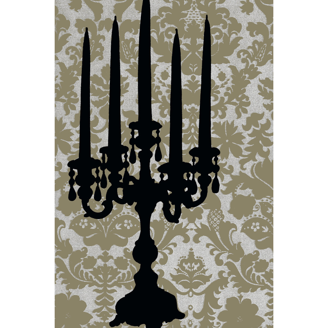 Leinwandbild Small Candelabra Silhouette II (P) von Ethan Harper