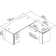 Series C 72W x 36D 3 Position Bow Front Sit to Stand L Shaped Desk with Mobile File Cabinet