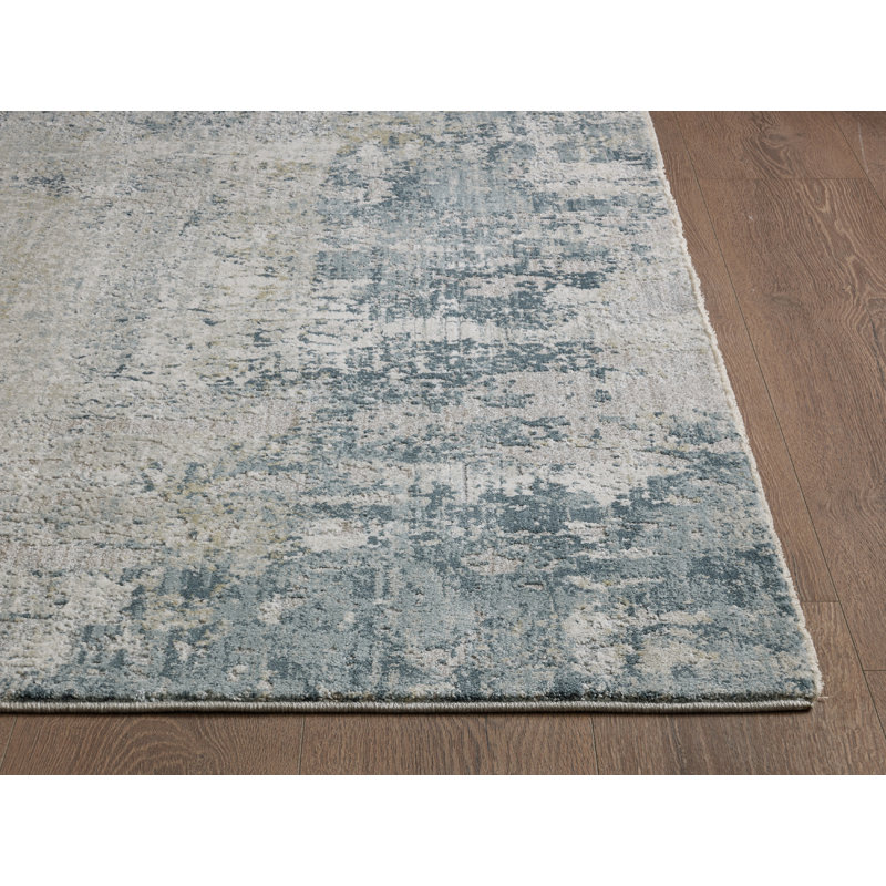 Peyton Medallion Machine Woven Performance Area Rug - Grey/Blue - 3'3" x 5'3", 3'3" x 5'3", Grey/Blue