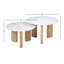 Table basse en marbre blanc Bryn Banswara (ensemble de 2)