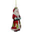 Ornement de Noël 5,5 po en verre Saint-Nicolas
