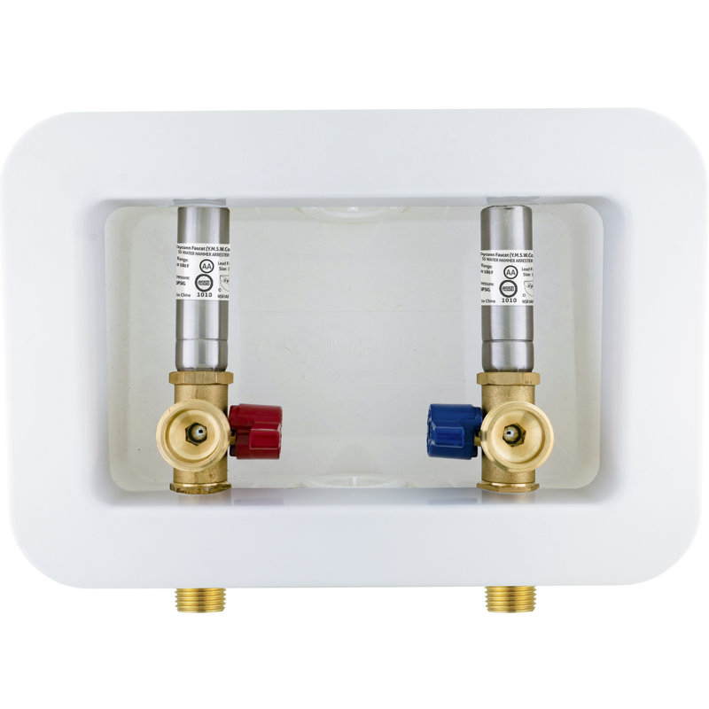 Dyconn Faucet Washing Machine / Dryer Installation Kit, 1/2"-Inch Sweat Connection (MIP)