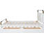 Grand lit plateforme avec 2 grands tiroirs et un lit gigogne pour une chambre confortable-993488820
