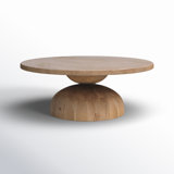 Table basse à caisson en bois massif Saria