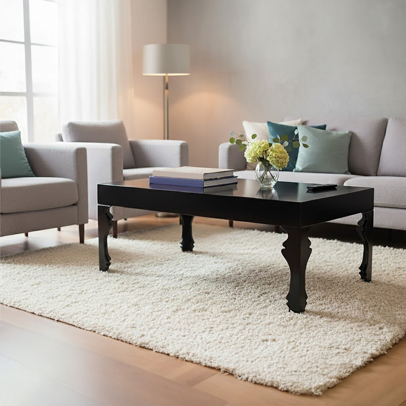 Ansel Four Leg Coffee Table, Black
