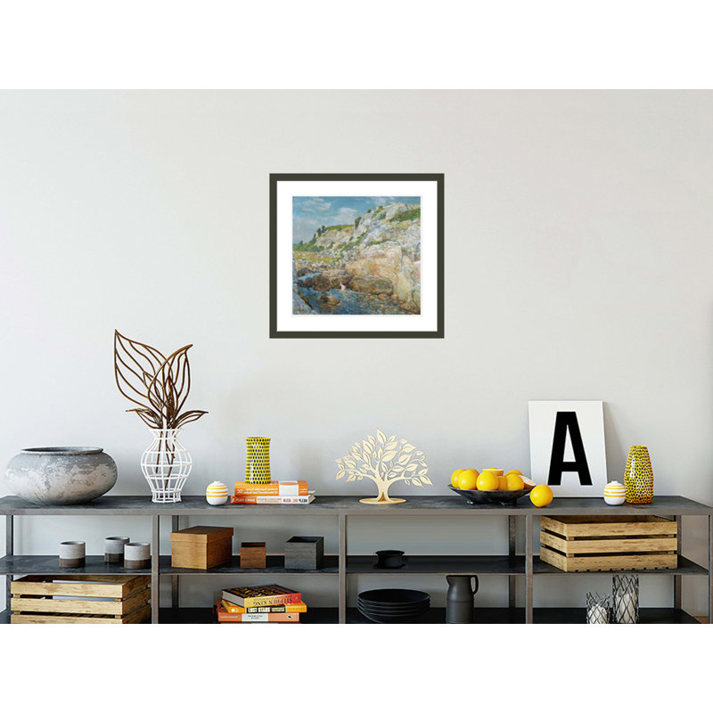«Northeast Gorge at Appledore» par Childe Hassam - impression giclée encadrée, H 23,5 po x l 24,86 po