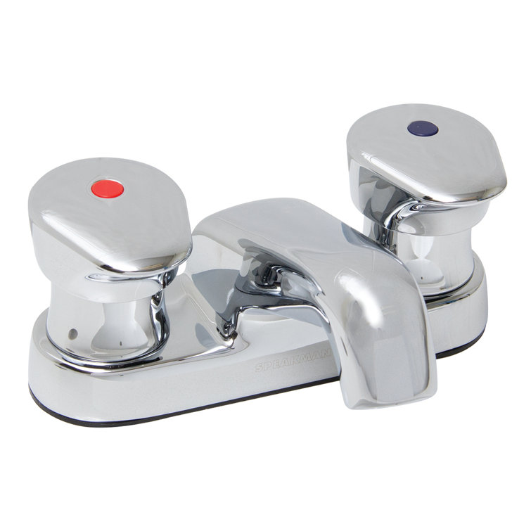 Easy-Push Centerset Bathroom Faucet