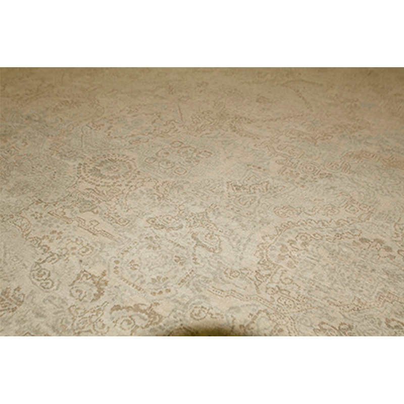 Wool Oriental Area Rug in Beige