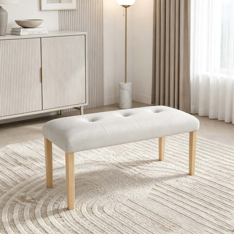 Banc rembourré moderne capitonné