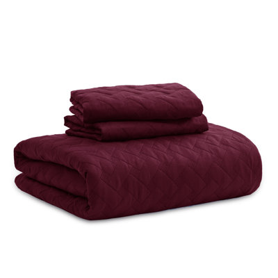 Best Seller Quilted Blanket - Textured Weave Pattern, Airy Lightweight Bed Covering,85gsm