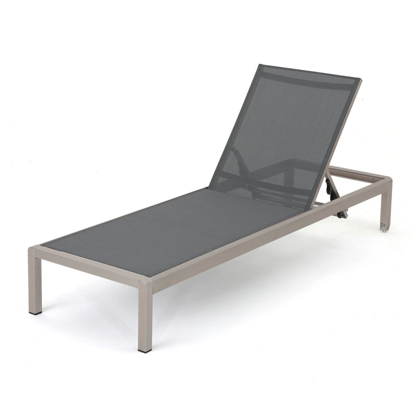 CAPE CORAL KD CHAISE LOUNGE, 1, Silver, Gray