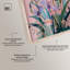 Art mural floral rose Iris Garden II Shadowbox par Art Remedy, cadre blond, 36 x 54-421126986-421126979