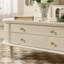 Table basse style français avec rangement crème-107774100