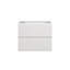 Wall Mount Bathroom Vanity, White, 2 Drawers, Pre-Assembled, Without Basin | Gift Idea