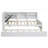  Solid Wood Platform Full Bed with Trundle and Storage Headboard-896484974