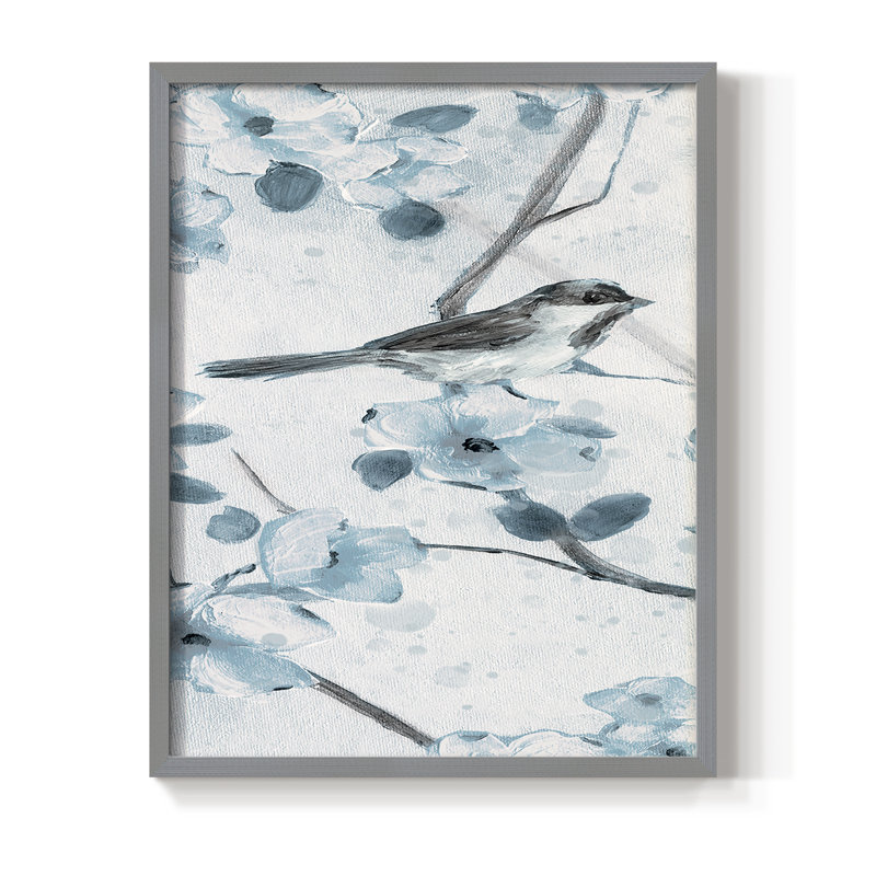 «Spring Sprung I», reproduction encadrée - bois massif, Gris, H 11 po x l 9 po